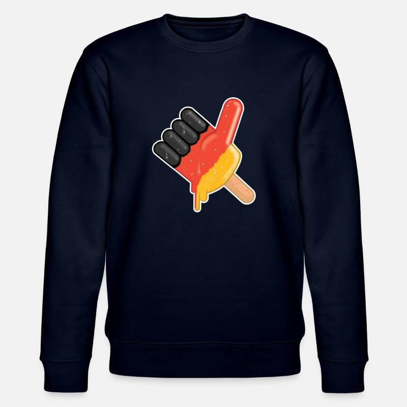 popsicles Finger "comme" l'Allemagne - Sweat bio CHANGER Stanley/Stella Unisexe - marine