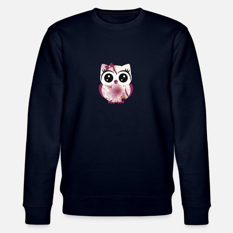 Eule Orchidee - Stanley/Stella Unisex Bio-Sweatshirt CHANGER  - Navy