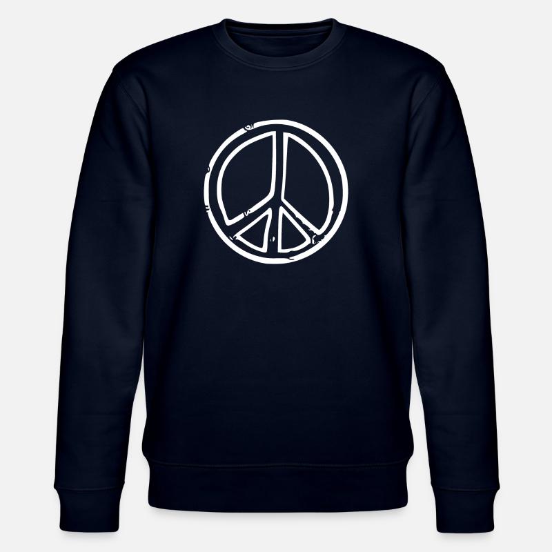 Peacezeichen - Stanley/Stella Unisex Bio-Sweatshirt CHANGER  - Navy