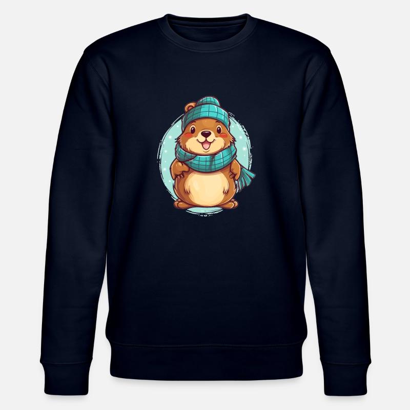 Gemütlicher Otter - Stanley/Stella Unisex Bio-Sweatshirt CHANGER  - Navy