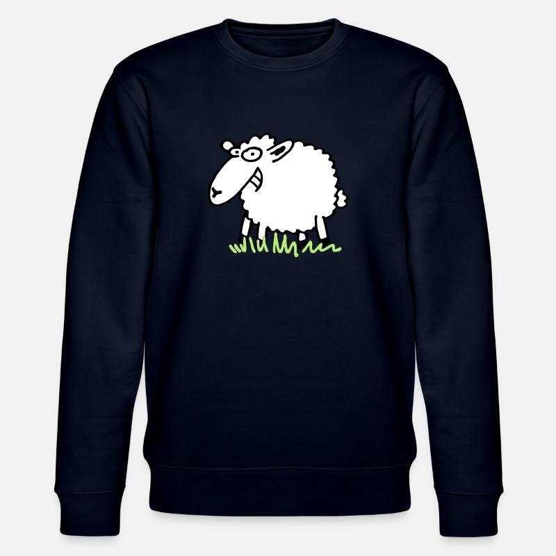 Grinsendes Schaf - Stanley/Stella Unisex Bio-Sweatshirt CHANGER  - Navy