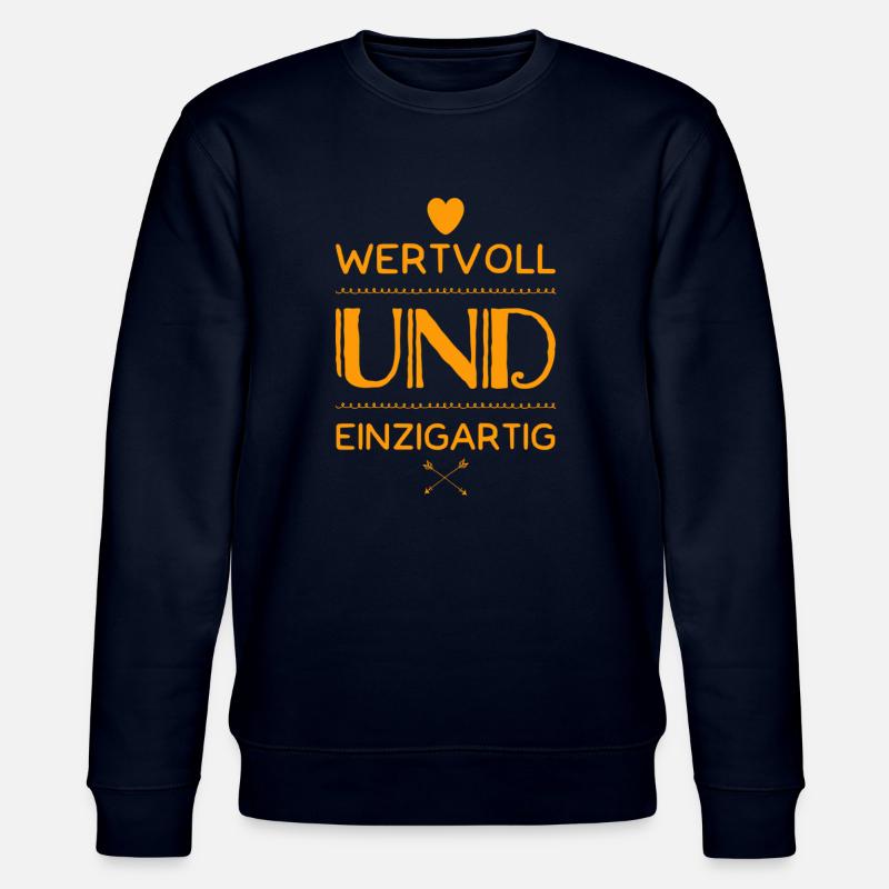 wertvoll und einzigartig - Stanley/Stella Unisex Bio-Sweatshirt CHANGER  - Navy
