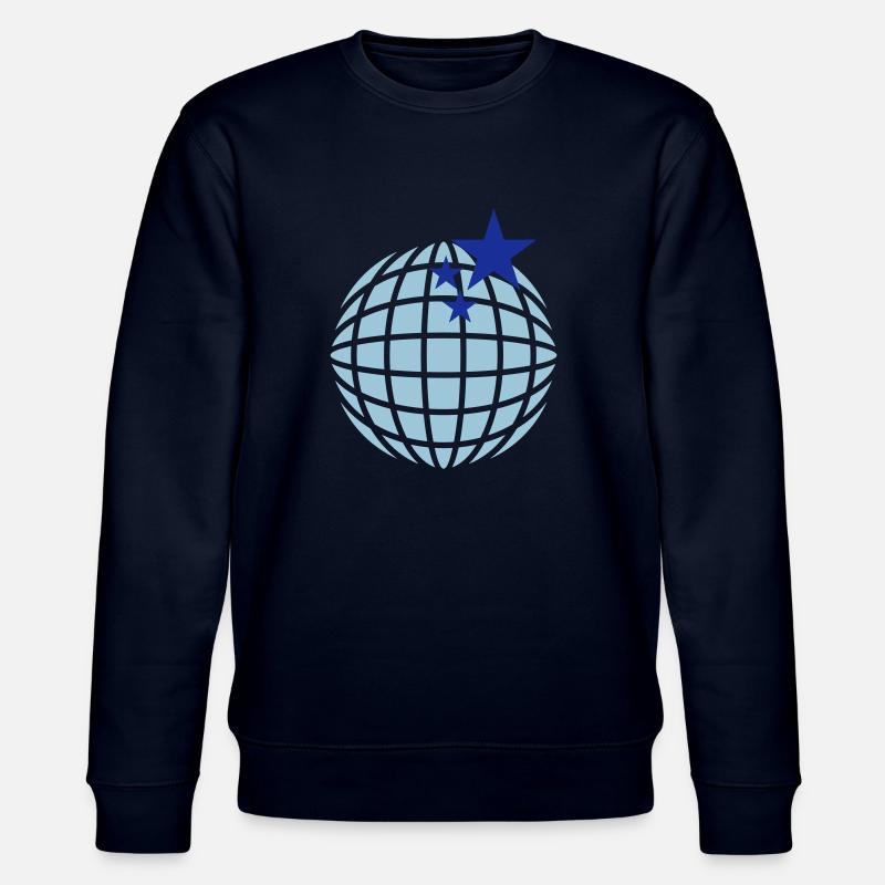 Disco-Kugel / disco globe (2c) - Stanley/Stella Unisex Bio-Sweatshirt CHANGER  - Navy