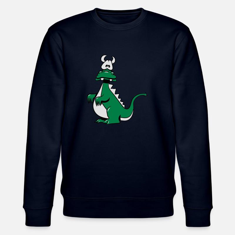 Drachen witzig - Stanley/Stella Unisex Bio-Sweatshirt CHANGER  - Navy