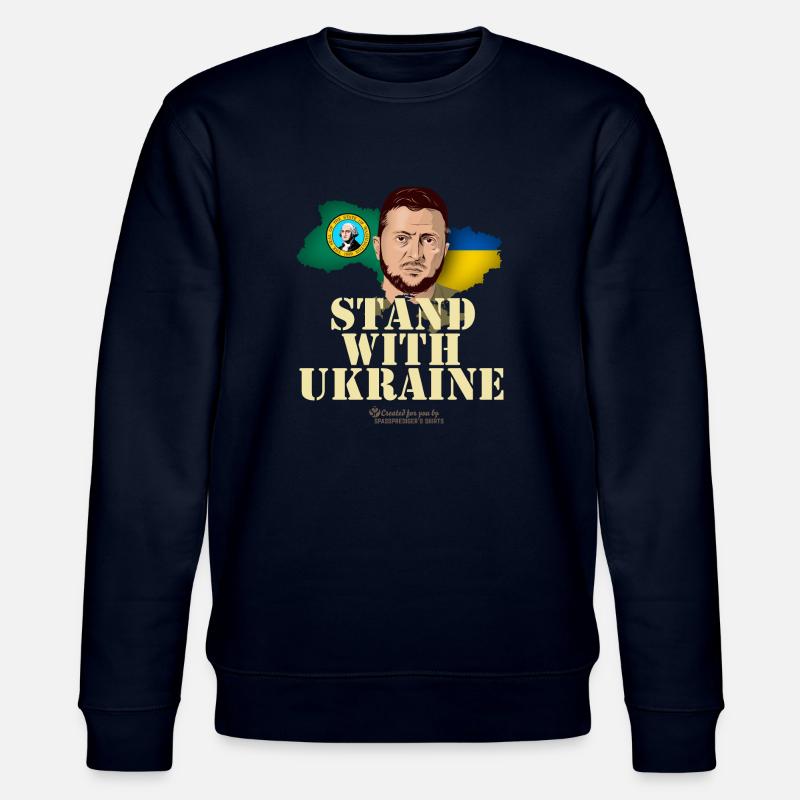 Ukraine Washington - Stanley/Stella Unisex Bio-Sweatshirt CHANGER  - Navy