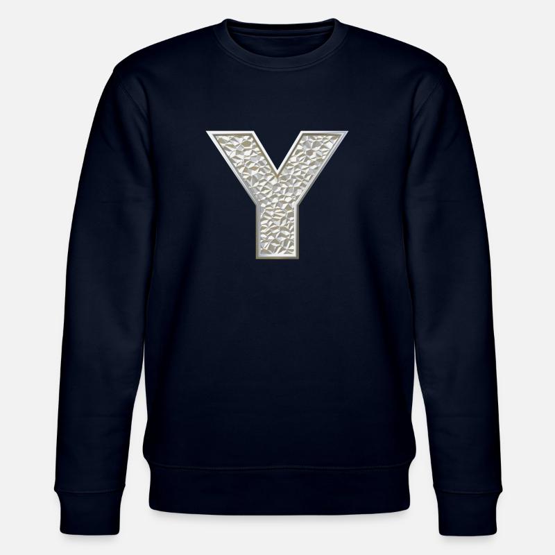 Y, letter, initial, monogram, - Stanley/Stella CHANGER Unisex Organic Sweatshirt - navy