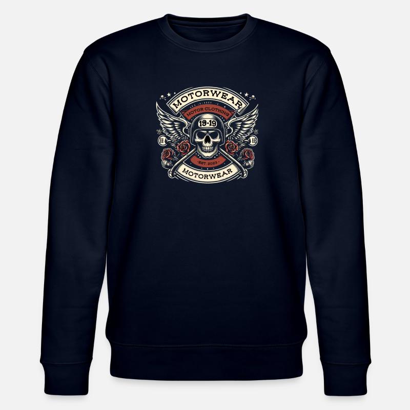 Biker Logo - Stanley/Stella Unisex Bio-Sweatshirt CHANGER  - Navy