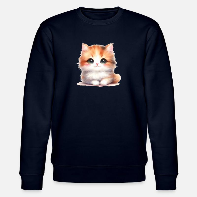 Süße Katze - Stanley/Stella Unisex Bio-Sweatshirt CHANGER  - Navy