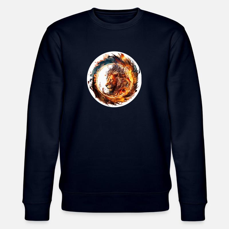 Extravaganter Spreadhirt-Löwe - Stanley/Stella Unisex Bio-Sweatshirt CHANGER  - Navy