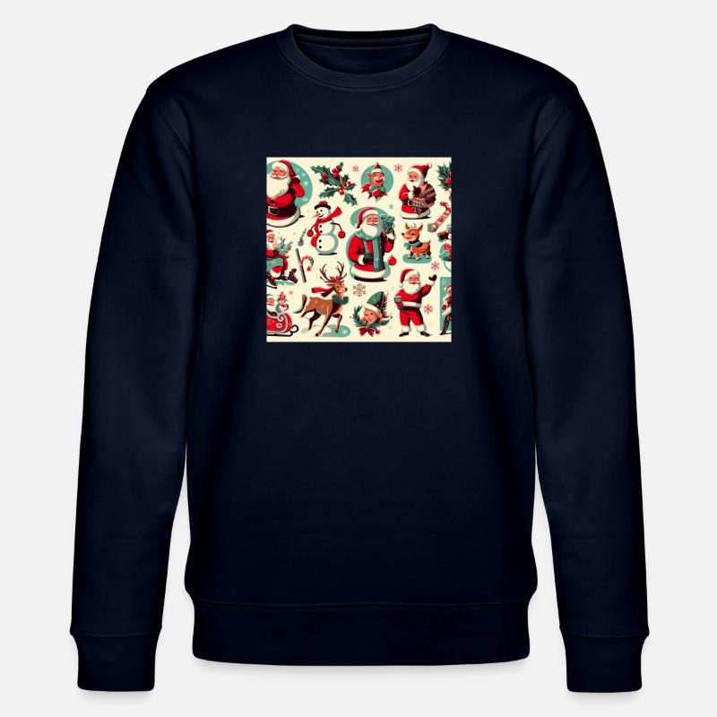 Weihnachtlicher Rahmen - Stanley/Stella Unisex Bio-Sweatshirt CHANGER - Navy