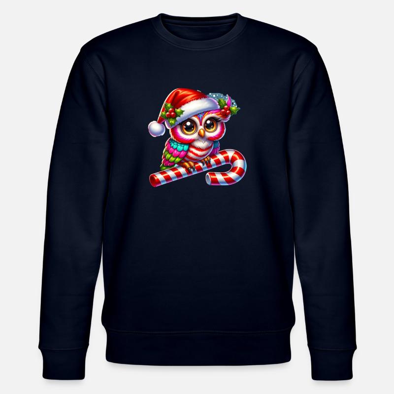 Chouette de Noël - Sweat bio CHANGER Stanley/Stella Unisexe - marine