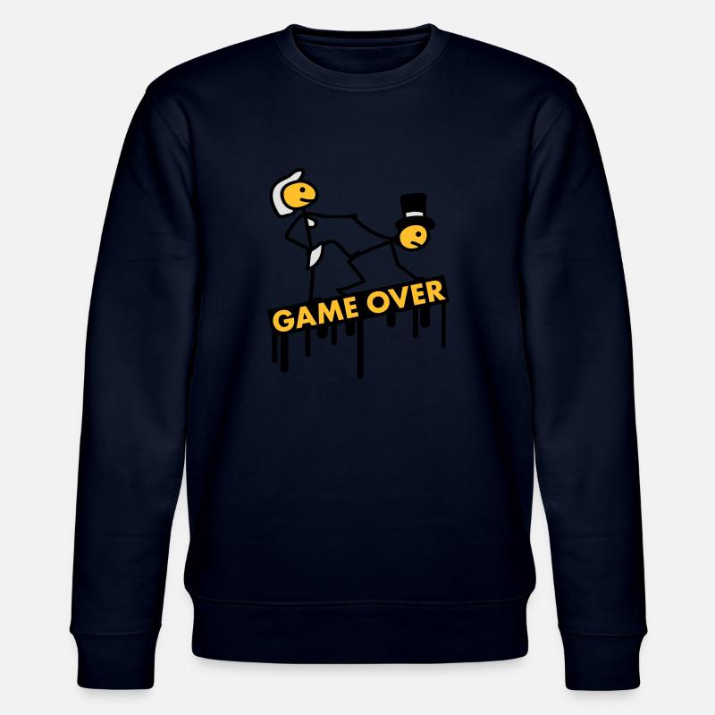 bachelor_party_game_over - Stanley/Stella Unisex Bio-Sweatshirt CHANGER  - Navy
