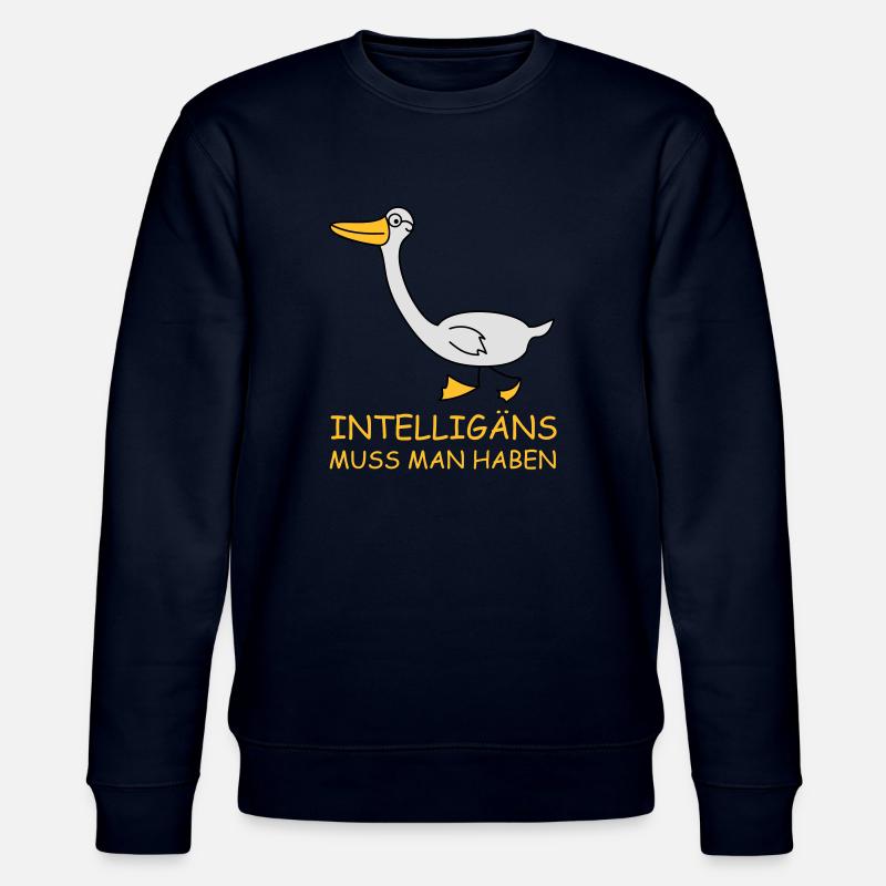 Intelligente Gans (b) - Stanley/Stella Unisex Bio-Sweatshirt CHANGER  - Navy
