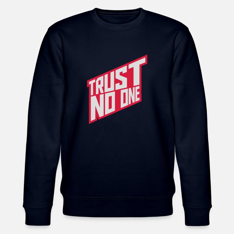 trust no one Zitat - Stanley/Stella Unisex Bio-Sweatshirt CHANGER  - Navy