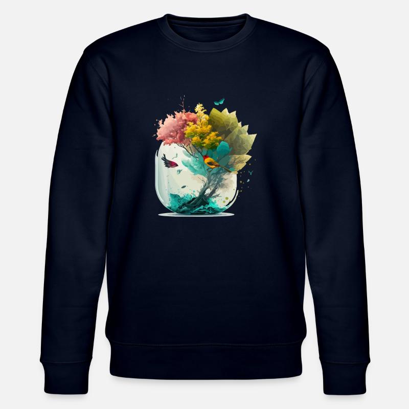 Der Miniaturwald - Stanley/Stella Unisex Bio-Sweatshirt CHANGER  - Navy