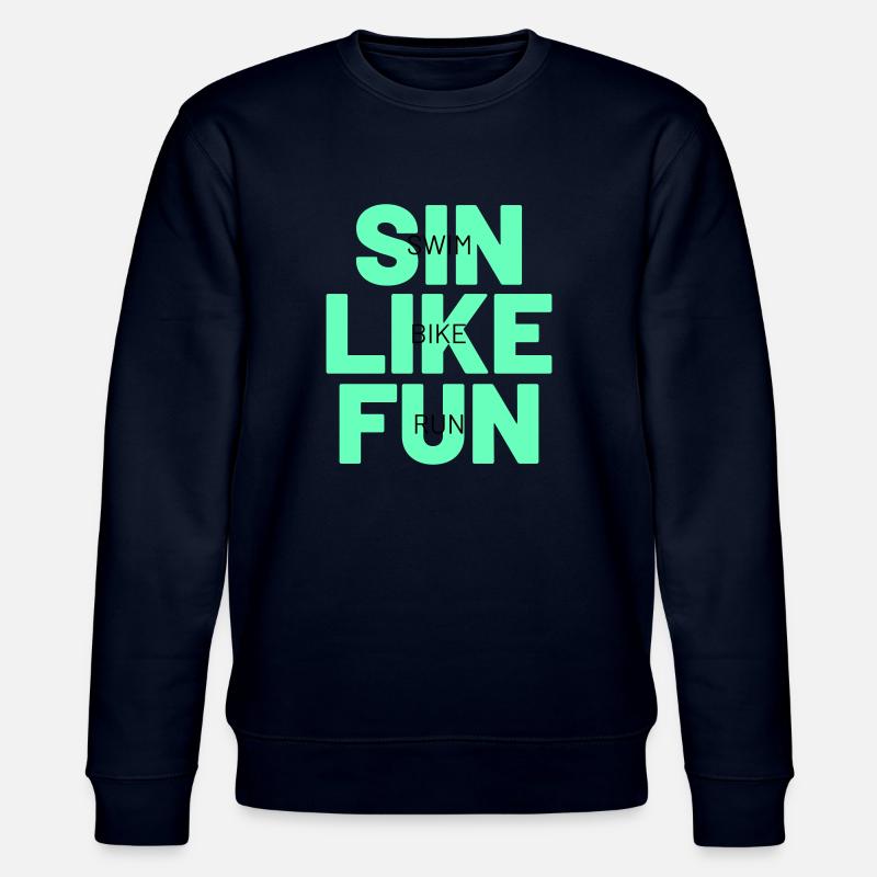 TRIATHLON sin like fun - Stanley/Stella Unisex Bio-Sweatshirt CHANGER  - Navy