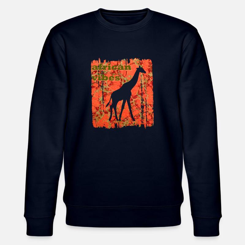 giraffe e 213 - Stanley/Stella Unisex Bio-Sweatshirt CHANGER  - Navy