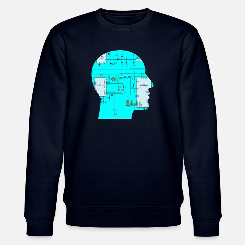Electrical engineering circuit - Stanley/Stella CHANGER Unisex Organic Sweatshirt - navy