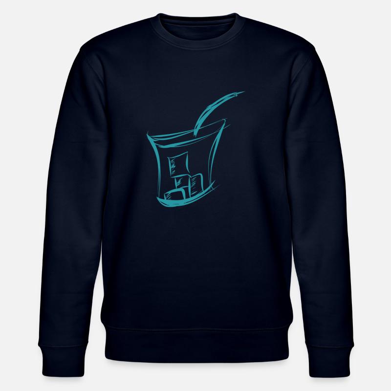 Drink Eiswuerfel Sommer - Stanley/Stella Unisex Bio-Sweatshirt CHANGER  - Navy