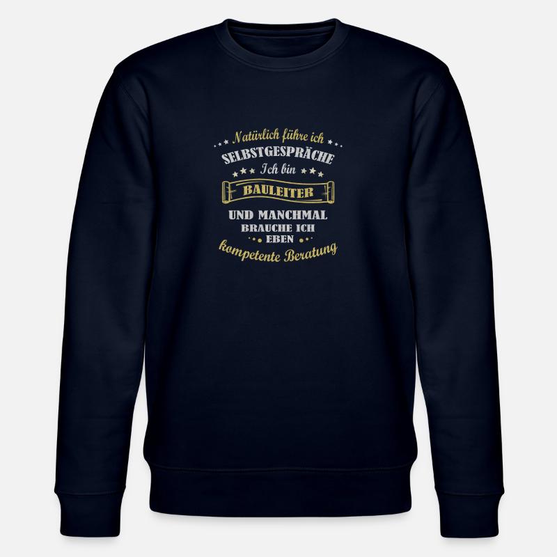 ich bin Bauleiter - Stanley/Stella Unisex Bio-Sweatshirt CHANGER  - Navy