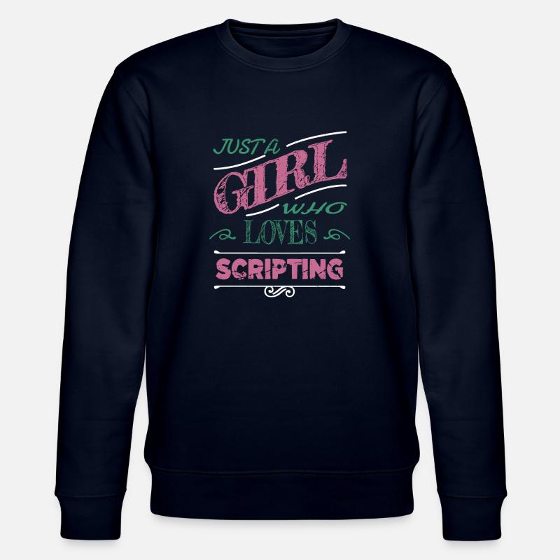 fun computer scientist quote statement - Stanley/Stella CHANGER Unisex Organic Sweatshirt - navy
