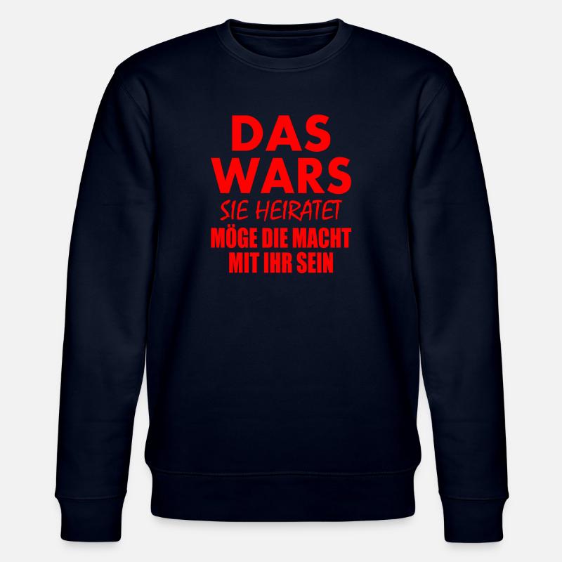 Das wars sie heiratet - Stanley/Stella Unisex Bio-Sweatshirt CHANGER  - Navy