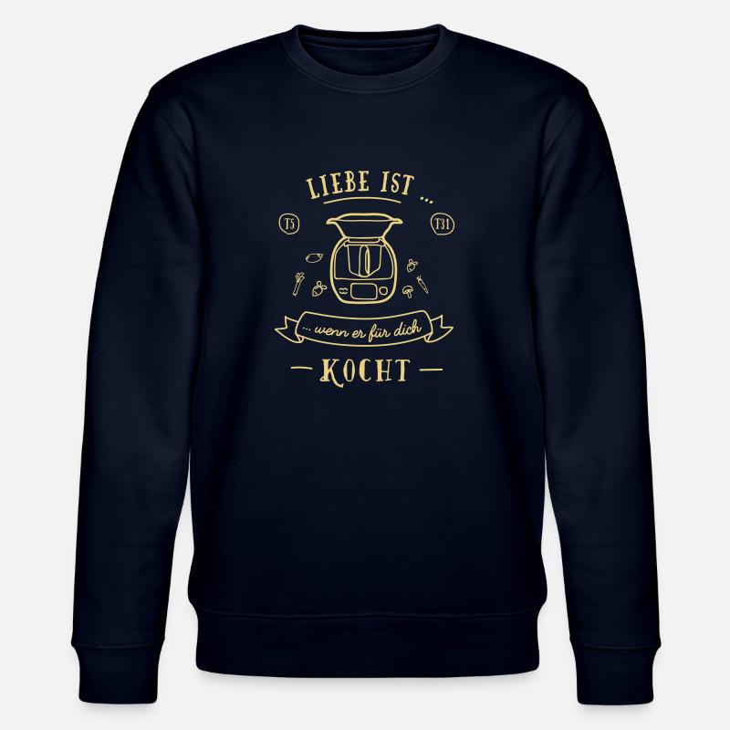 Thermo - Liebe ist ... - Stanley/Stella Unisex Bio-Sweatshirt CHANGER  - Navy