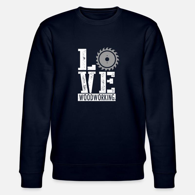 Tischler Schreiner Geschenk - Stanley/Stella Unisex Bio-Sweatshirt CHANGER - Navy