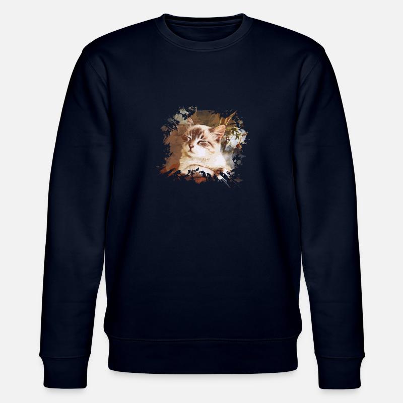 cat - Stanley/Stella CHANGER Unisex Organic Sweatshirt - navy