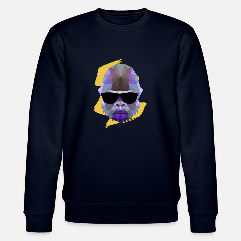 Gorilla - Tiere - Stanley/Stella Unisex Bio-Sweatshirt CHANGER  - Navy