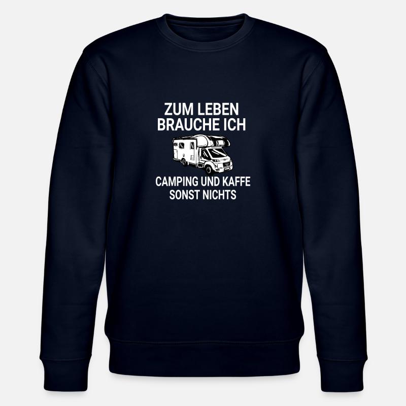 Lustiger Camper Camping Spruch - Stanley/Stella Unisex Bio-Sweatshirt CHANGER  - Navy