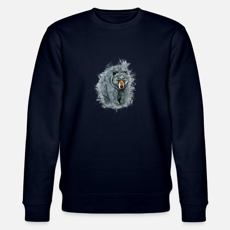 Ours noir américain - Sweat bio CHANGER Stanley/Stella Unisexe - marine