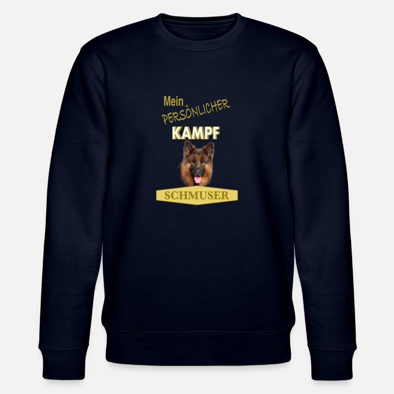 Persönlicher Kampfschmuser - Deutscher Schäferhund - Stanley/Stella Unisex Bio-Sweatshirt CHANGER - Navy
