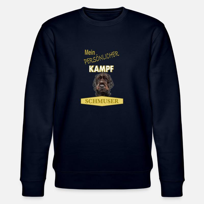 Persönlicher Kampfschmuser - Deutsch Drahthaar - Stanley/Stella Unisex Bio-Sweatshirt CHANGER  - Navy