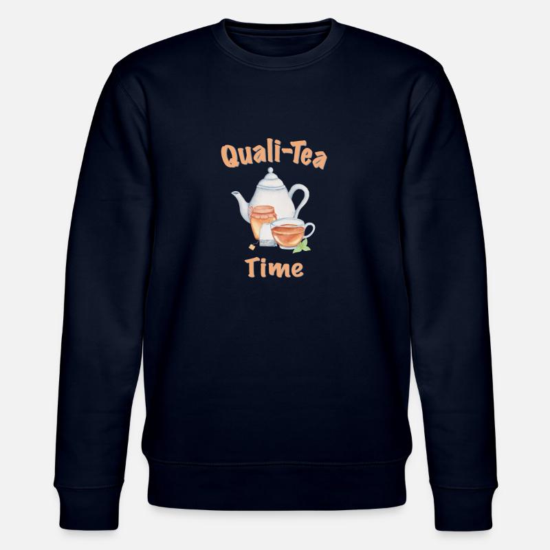 Tee Tea time LustigeSprüche - Stanley/Stella Unisex Bio-Sweatshirt CHANGER  - Navy