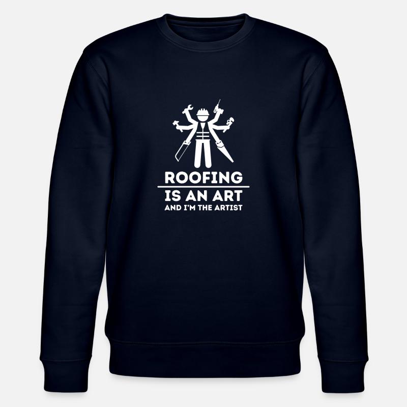 Couvreur Dire Artisanat Maître Couvreur - Sweat bio CHANGER Stanley/Stella Unisexe - marine