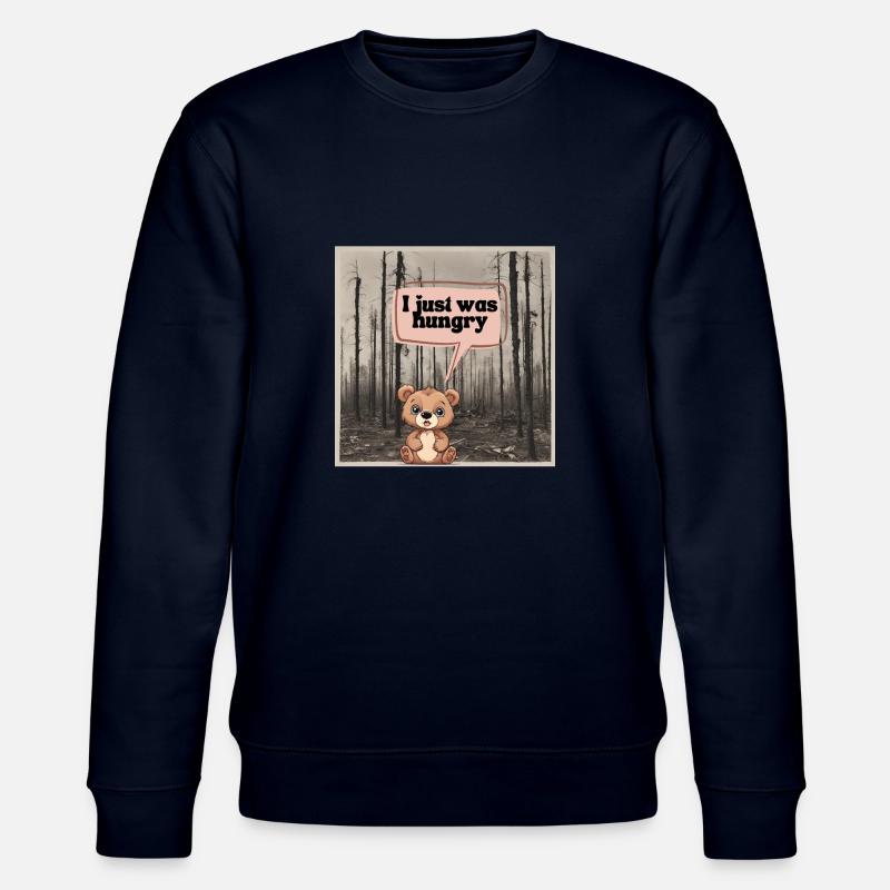 Kleiner Bär mit großem Hunger - Stanley/Stella Unisex Bio-Sweatshirt CHANGER  - Navy