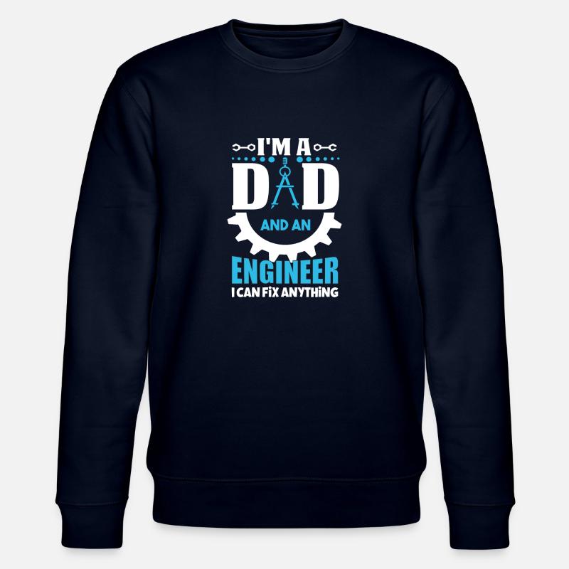 Dad and Engineer - Stanley/Stella Unisex Bio-Sweatshirt CHANGER  - Navy