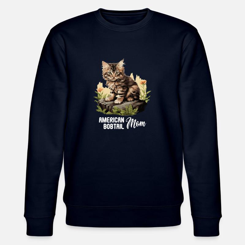 Chat Chats American Bobtail - Sweat bio CHANGER Stanley/Stella Unisexe - marine