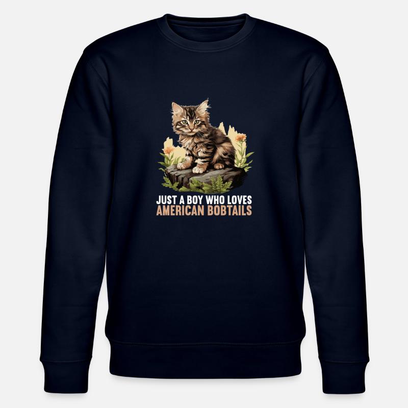 Chat Chats American Bobtail - Sweat bio CHANGER Stanley/Stella Unisexe - marine