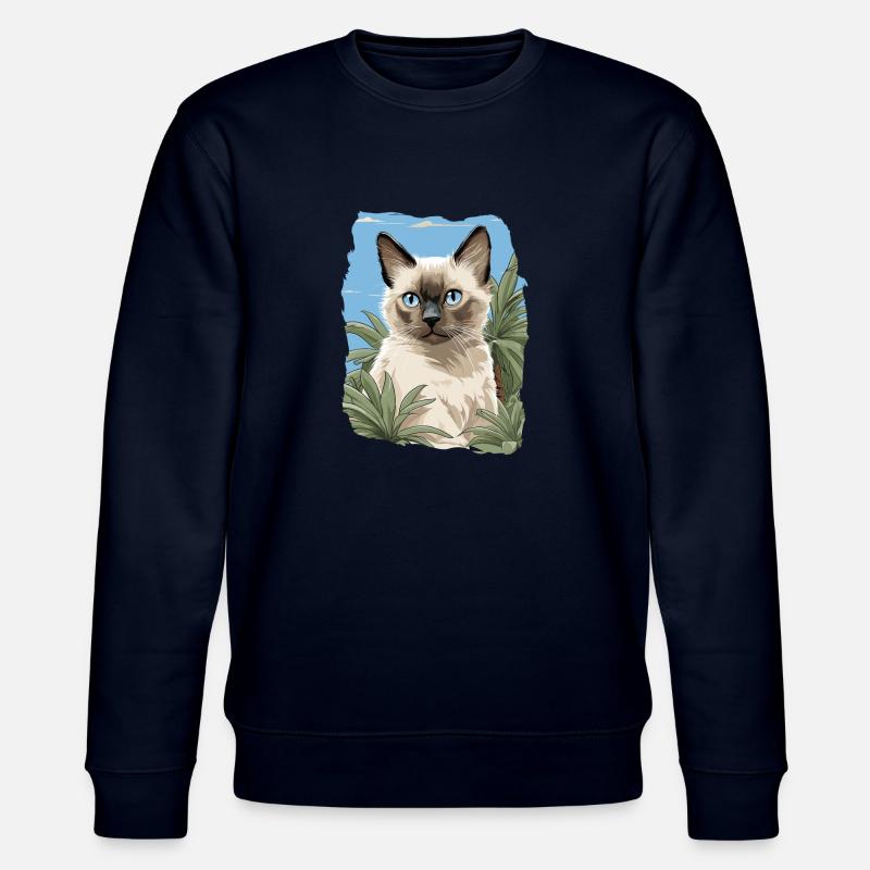Balinese Cat Balinesenkatze - Stanley/Stella Unisex Bio-Sweatshirt CHANGER  - Navy
