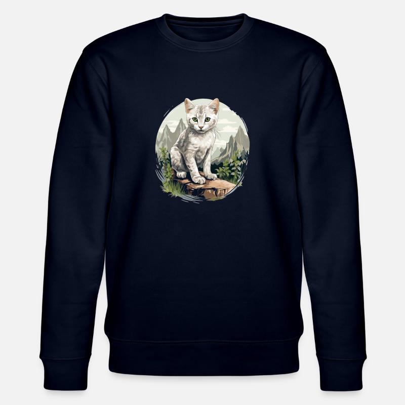 Burmilla Kätzchen Burmilla Katze - Stanley/Stella Unisex Bio-Sweatshirt CHANGER  - Navy