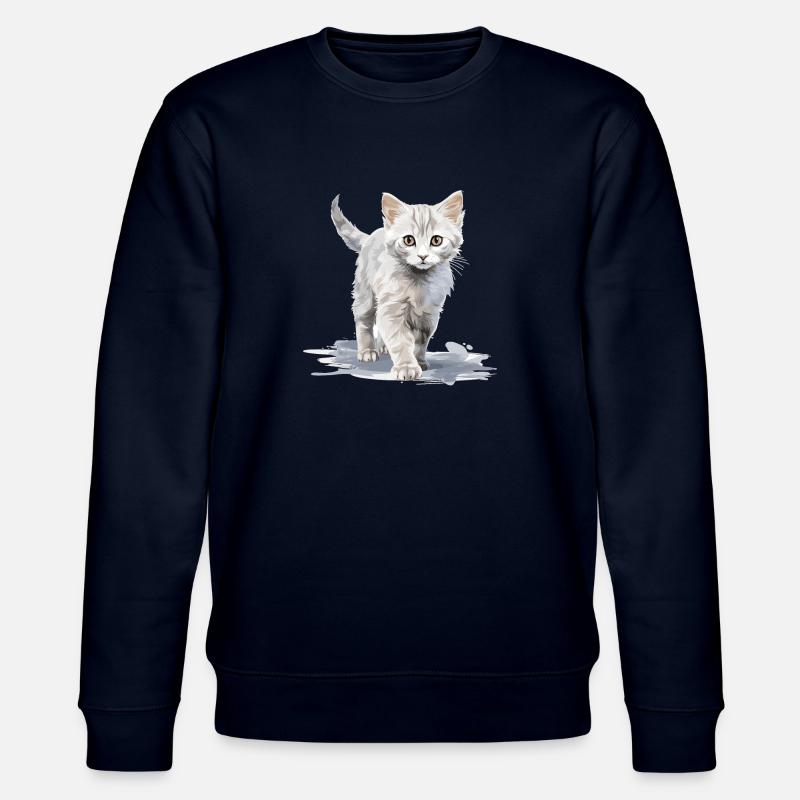 Burmilla Chaton Burmilla Chat - Sweat bio CHANGER Stanley/Stella Unisexe - marine