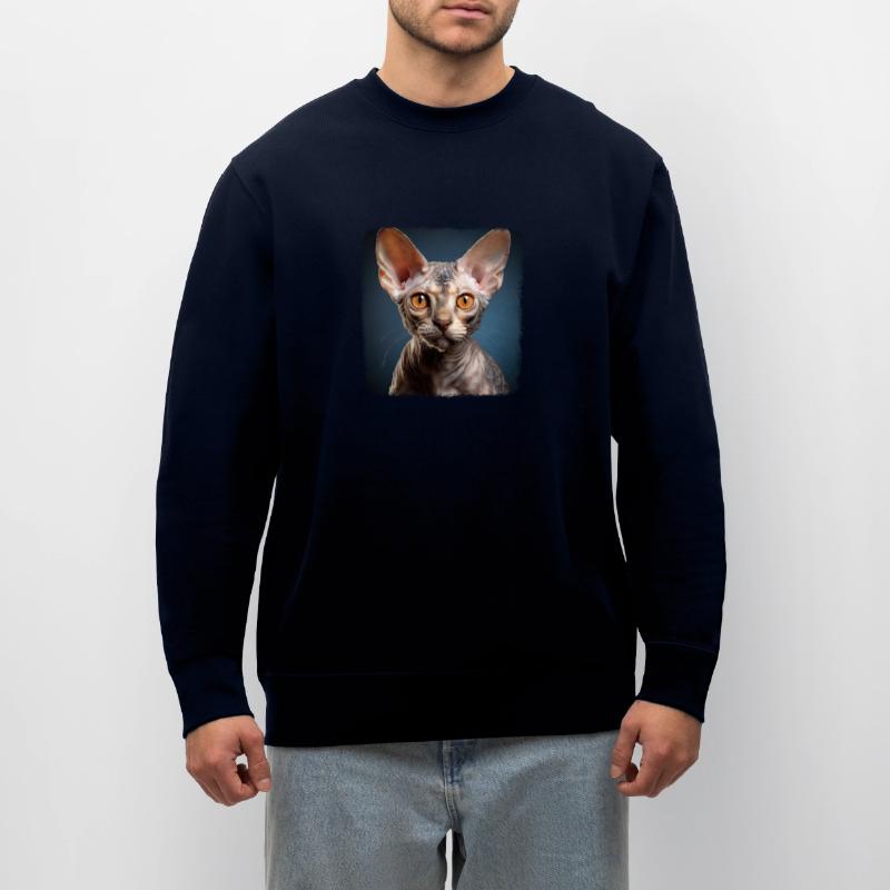 Devon Rex Kätzchen Devon Rex Katze Stanley/Stella Unisex Bio-Sweatshirt CHANGER 
