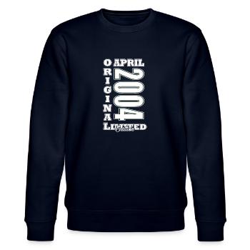 April 2004 April Jubiläum 2004 April Original - Stanley/Stella Unisex Bio-Sweatshirt CHANGER  - Navy - Vorne - Nik (191cm) & Marisol (170cm)