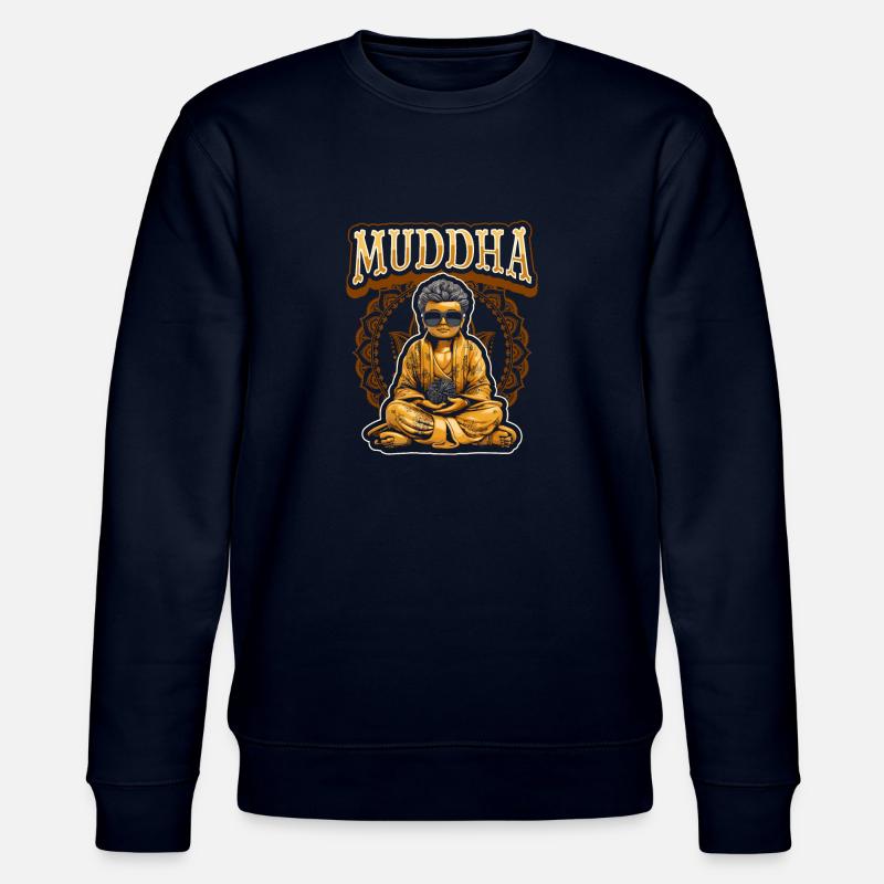 Mama Mutter Muddha Buddha - Stanley/Stella Unisex Bio-Sweatshirt CHANGER  - Navy