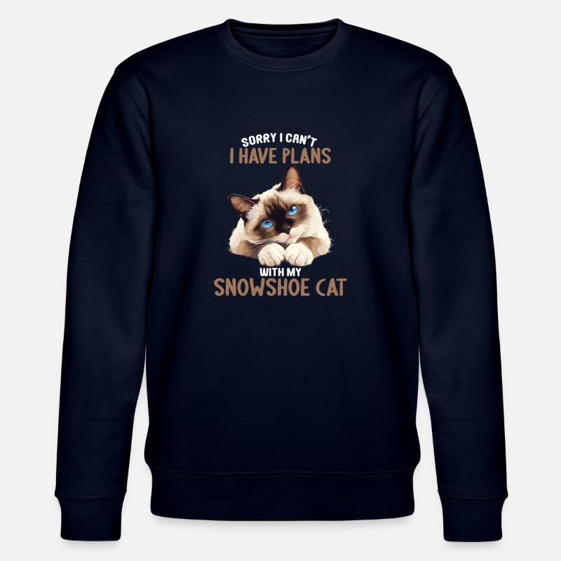 Chaton raquette Chat raquette - Sweat bio CHANGER Stanley/Stella Unisexe - marine