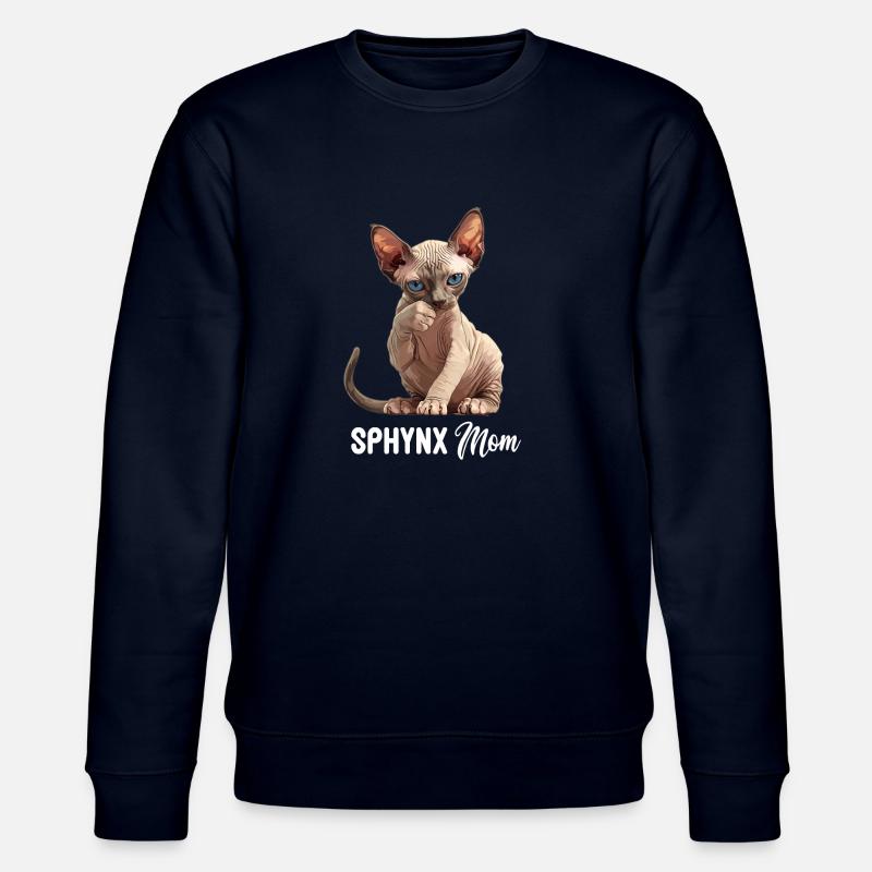 Sphynx Kitten Sphynx Cat - Stanley/Stella CHANGER Unisex Organic Sweatshirt - navy