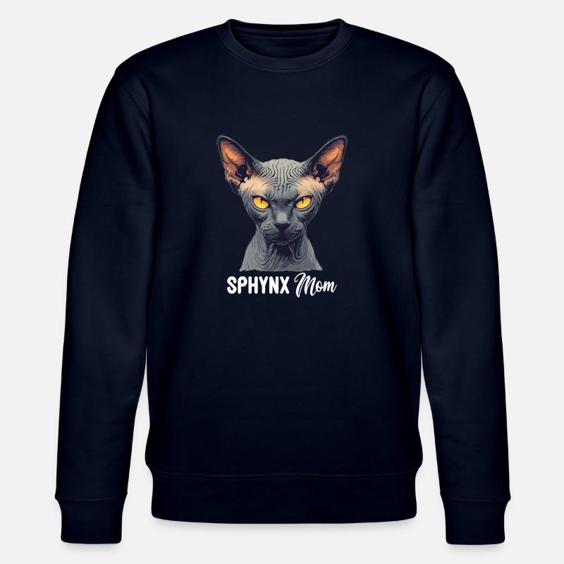 Sphynx Kätzchen Sphynx Katze - Stanley/Stella Unisex Bio-Sweatshirt CHANGER  - Navy