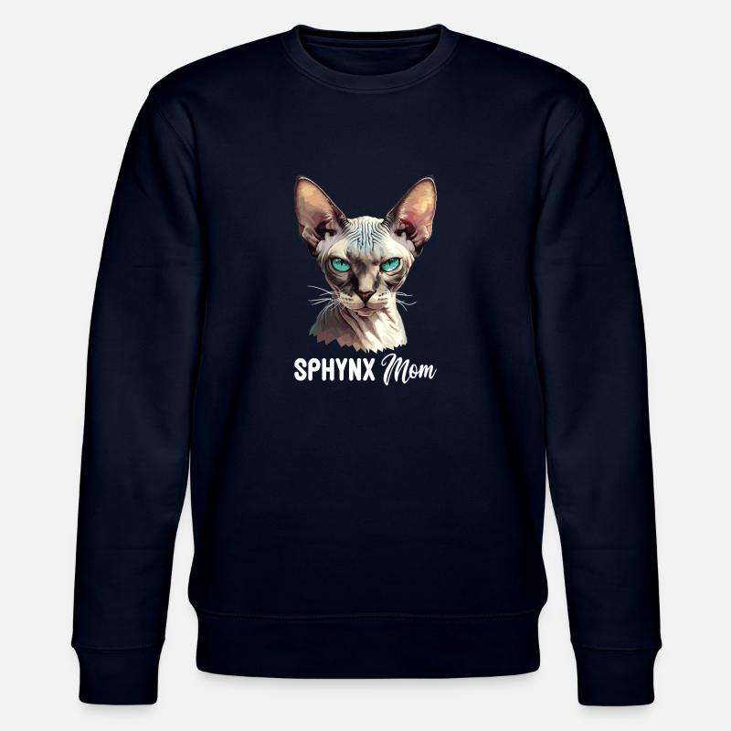 Sphynx Kätzchen Sphynx Katze - Stanley/Stella Unisex Bio-Sweatshirt CHANGER  - Navy